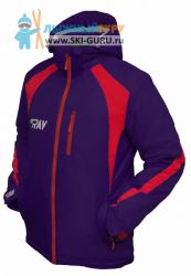 Куртка утеплённая RAY, модель Патриот (Kid), цвет фиолетовый/красный, размер 40 (рост 146-152 см)