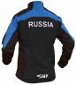 Куртка разминочная RAY, модель Pro Race (Kid), цвет черный/синий, размер 36 (рост 135-140 см)