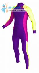 Лыжный гоночный комбинезон RAY, модель Race (Kid), цвет фиолетовый/принт/фуксия, размер 40 (рост 146-152 см)