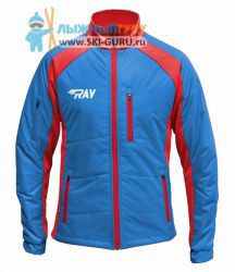Куртка утеплённая RAY, модель Outdoor (Unisex), цвет синий/красный, размер 58 (4XL)