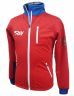 Куртка разминочная RAY, модель Star (Unisex), цвет красный/синий белая молния размер 44 (XS)