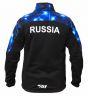 Куртка разминочная RAY, модель Pro Race принт (Man), цвет черный/синий, рисунок Геометрия, размер 44 (XS)