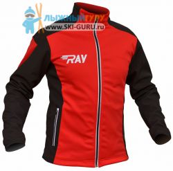 Куртка разминочная RAY, модель Race (Unisex), цвет красный/черный размер 46 (S)