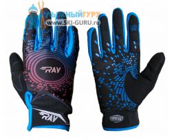 Лыжные перчатки RAY модель Race синие размер XXS