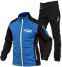 Лыжный разминочный костюм RAY, модель Race (Kid), цвет синий/черный, размер 40 (рост 146-152 см)