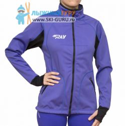Куртка разминочная RAY, модель Star (Woman), цвет фиолетовый/черный, размер 54 (XXXL)