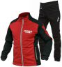 Лыжный разминочный костюм RAY, модель Pro Race (Boy), цвет красный/черный, размер 38 (рост 140-146 см)