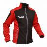 Куртка разминочная RAY, модель Race (Unisex), цвет черный/красный размер 44 (XS)