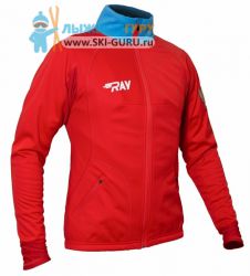 Куртка разминочная RAY, модель Star (Unisex), цвет красный/синий красная молния размер 50 (L)