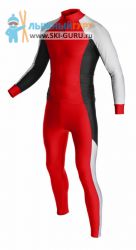 Лыжный гоночный комбинезон RAY, модель Race (Kid), цвет красный/белый/черный, размер 38 (рост 140-146 см)