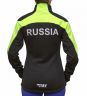 Куртка разминочная RAY, модель Pro Race (Woman), цвет салатовый/черный, размер 44 (S)