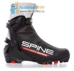 Лыжные ботинки SPINE NNN Concept Skate (296-22) (черный/красный), размер 39