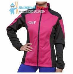 Разминочная куртка RAY, модель Pro Race (Girl), цвет малиновый/черный, размер 34 (рост 128-134 см)