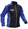 Куртка разминочная RAY, модель Race (Unisex), цвет черный/синий размер 54 (XXL)