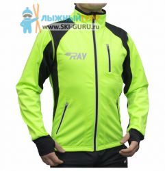 Куртка разминочная RAY WS модель STAR (UNI) лимонный/черный лимонный шов, размер 52