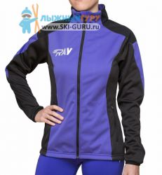 Куртка разминочная RAY, модель Pro Race (Woman), цвет фиолетовый/черный, размер 54 (XXXL)
