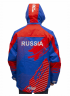 Куртка утепленная RAY, модель Патриот (Kid), цвет синий/красный, рисунок Красные вставки, размер 40 (рост 146-152 см)
