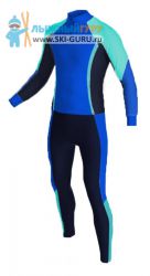 Лыжный гоночный комбинезон RAY, модель Race (Unisex), цвет синий/бирюзовый/темно-синий размер 54 (XXL)