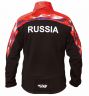 Куртка разминочная RAY, модель Pro Race принт (Man), красный/черный/синий/красный, рисунок Герб РФ/Флаг РФ, размер 50 (L)
