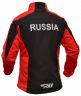Лыжный разминочный костюм RAY, модель Race (Kid), цвет черный/красный, размер 34 (рост 128-134 см)