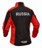 Куртка разминочная RAY, модель Race (Unisex), цвет черный/красный размер 58 (4XL)
