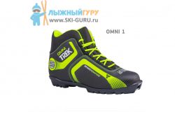 Ботинки лыжные TREK Omni1 черный (лого лайм неон) N, разм 39