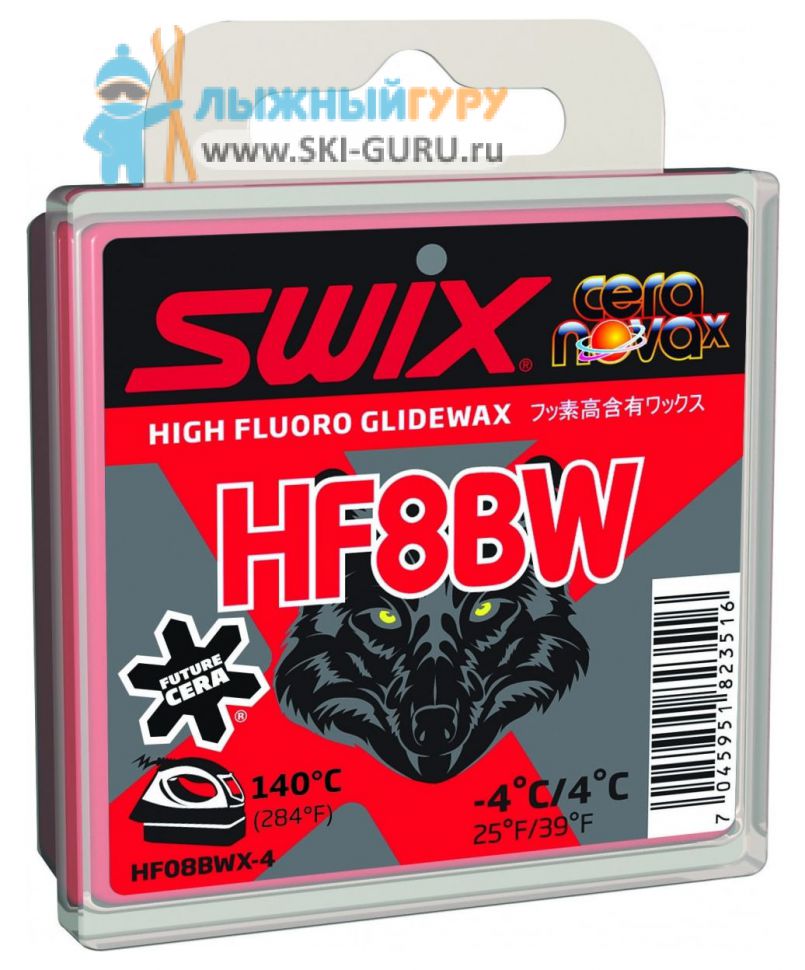 Парафин Swix HF8BWX красный 40 грамм