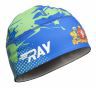 Лыжная шапка RAY, термобифлекс, цвет синий/зеленый, рисунок Свердловская область, размер S