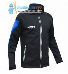 Куртка разминочная RAY, модель модель Race (Unisex), цвет черный/синий, размер 52
