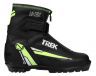 Ботинки лыжные TREK Experience 1 NNN ИК, цвет чёрный, лого зелёный неон, размер 44