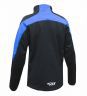 Куртка разминочная RAY, модель Race (Unisex), цвет черный/синий, размер 54