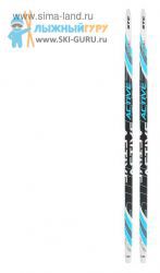 Беговые лыжи STC 150 см (без креплений), цвет черный/синий/белый, рисунок Active