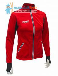 Лыжная куртка разминочная RAY, модель Star (Woman), цвет красный/черный, размер 44 (S)