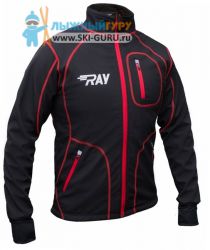 Куртка разминочная RAY, модель Star (Unisex), цвет черный/черный размер 60 (5XL)