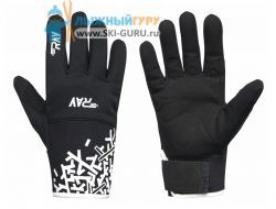 Лыжные перчатки RAY RY-06-001 Black (чёрный), размер XS (7)