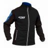 Куртка разминочная RAY, модель Pro Race (Kid), цвет черный/синий, размер 40 (рост 146-152 см)