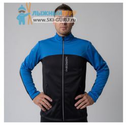 Куртка разминочная Nordski, модель Active (Man), цвет синий/черный, размер 50 (L)