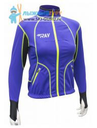 Лыжная разминочная куртка RAY, модель Star (Woman), цвет фиолетовый/черный, размер 44 (S)