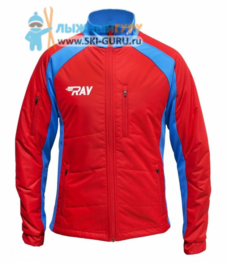 Куртка утеплённая RAY, модель Outdoor (Unisex), цвет красный/синий, размер 52 (XL)