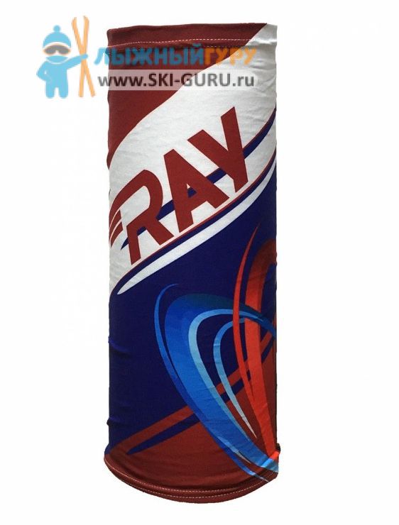 Лыжная труба (баф) Ray, цвет красный/белый/синий, рисунок Флаг РФ, размер универсальный