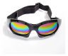 Лыжные очки "Koestler" KO-520, линзы радужные, оправа чёрная