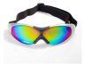 Лыжные очки "Koestler" KO-011, оправа серебристая, линзы радужные