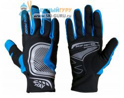 Лыжные перчатки RAY модель Pro синий размер M