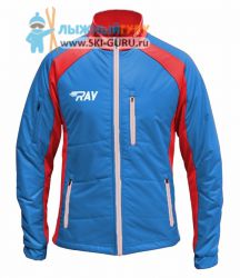 Куртка утеплённая RAY, модель Outdoor (Kid), цвет синий/красный/белый, размер 36 (рост 135-140 см)