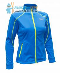 Лыжная разминочная куртка RAY, (Woman), цвет синий/желтый, размер 46 (M)